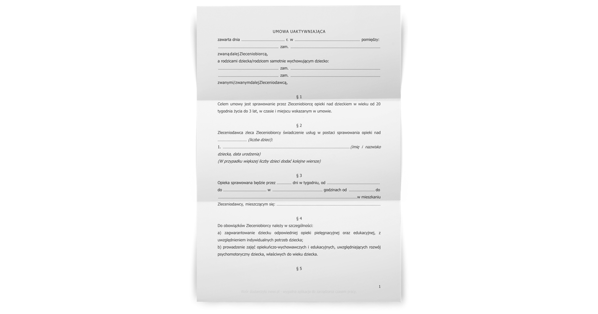 Umowa Uaktywniaj ca Dla Niani InEwi Wzory umowa-uaktywniaj-ca-dla-niani-inewi-wzory
